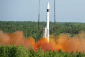 Rockot's liftoff from Plesetsk, Northern Russia (Credits: Eurockot).
