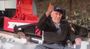Duke Gildenberg reminisces at the New Mexico Museum of Space History, in the Foolish Earthling Productions documentary, “The Land of Space and Time” (Credits: Michael Lennic).