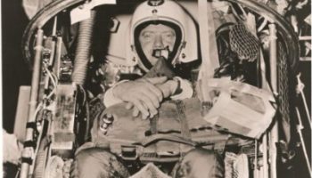 Capt. Joe Kittinger prepares to launch in Man High I (Credits: USAF).