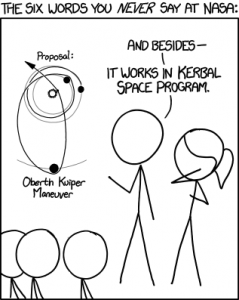 The popular webcomic XKCD also mentioned KSP (Credits: XKCD)