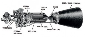 The Nuclear Engine for Rocket Vehicle Application (NERVA), which was successfully tested in the late ’60s, demonstrated that nuclear rockets could be feasible and reliable tools for deep space exploration (Credits: NASA).