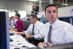 David Korth (second from right) served as ISS Flight Director in Mission Control during EVA-23. It was his call to terminate the spacewalk on safety grounds (Credits: NASA).
