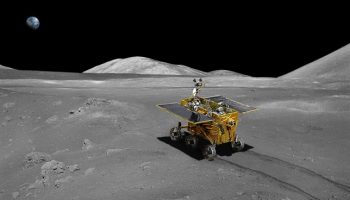 The Chinese National Space Administration successfully soft-landed the Chang'e 3 lander with the Yutu rover on the Moon December 14, 2013 at 8:11 a.m. EST (1311 GMT), within Sinus Iridum, or the "Bay of Rainbows." (Credits: ESA / CSNA).
