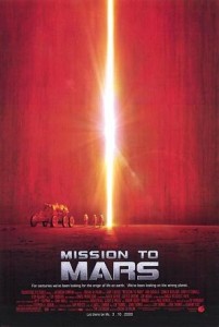 Theatrical poster for the film Mission to Mars (2000). Musgrave may not want go to Mars but he made a cameo appearance as 3rd CAPCOM in Brian De Palma's movie where is also served as a consultant.  (Credits: Touchstone Pictures, Spyglass Entertainment).