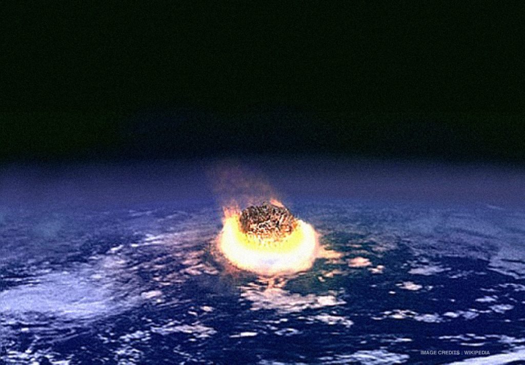 Artist's impression of an asteroid impact event. 