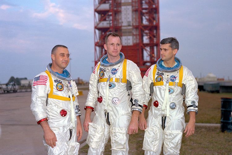 The crew of Apollo 1 (Credits: NASA).