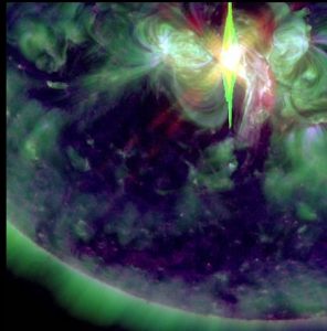 SDO recorded this UV flash from the July 2 flare