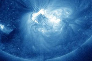 The active region 1520 which spit out an X class solar flare on July 12, seen from the Solar Dynamic Observatory