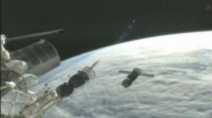 Progress M-15M successfully completed second and third rendezvous stages before failing to dock with ISS on July 24 (Credits: NASA).