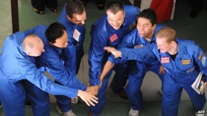 The Mars500 crew. Study shows that some of the crew experienced lethargy and depression (Credits: BBC).