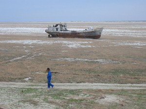 Was the Virgin Land Campaign that caused the Aral Sea disaster only a giant cover up to hide the construction of Cosmodrome Baikonour? (Credits: Wikipedia)