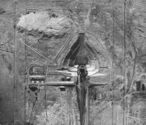 First image of the launch site known as Cosmodrome Baikonour obtained by US intelligence in 1957            (Credits: CIA)