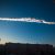The Russian Meteor trails over Chelyabinsk on February 15 (Credits: Yekaterina Pustynnikova/Chelyabinsk.ru/Associated Press).