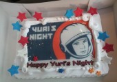 A Yuri's Night cake in Abu Dhabi (Credits: Yuri's Night/Al Ain).