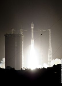 Vega's liftoff from Kourou on May 7 (Credits: ESA).
