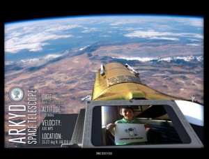 See your face in Space: A boom-mounted camera allows for a "selfie" to be taken(Credits:Planetary Resources)