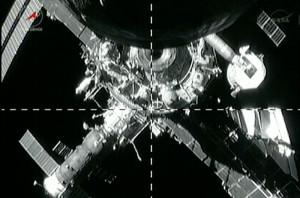 An image from the undocking operation of Progress 51 (Credits: Roscosmos/Space.com)