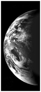 An image of Earth, acquired by India’s first lunar mission, Chandrayaan-1 (Credits: ISRO).