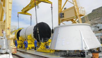 ATK’s test-firing of the Qualification Motor 1 has been delayed due to defects found in the aft segment of the motor (Credits: NASA / ATK).