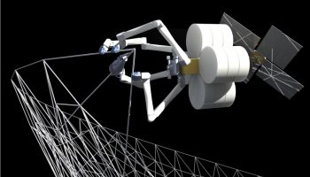 SpiderFab - just like the name says. Rendition from Tethers Unlimited.