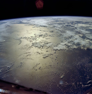 Glorious view of the Indian Ocean, captured by the astronauts of Gemini VI-A (Credits: NASA).