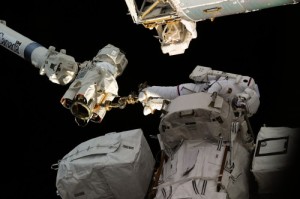 Should an EVA become necessary, it may bear close similarities to the three spacewalks performed by Doug Wheelock (pictured) and Tracy Caldwell-Dyson in August 2010 (Credits: NAS).