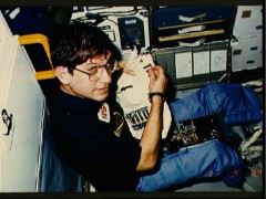 One of the primary objectives of RCA’s Bob Cenker was to observe the deployment of the powerful Satcom Ku-1 satellite (Credits: NASA).