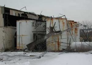 Building damage following an acetylene explosion at ASCO (Credits: US Chemical Safety and Hazard Investigation Board).