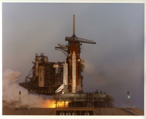 The closest the shuttle ever came to a launch at the time of abort was T-1.9 seconds, on 18 August 1994. So close was the shuttle to launch, the on-board General Purpose Computers had already moded to their 102 ascent software configuration at the time of the abort (Credits: NASA).
