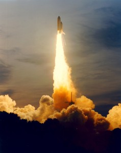 Following an engine replacement, Endeavour roared into orbit on 30 September 1994 (Credits: NASA).