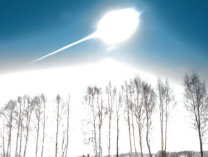 Exploding 32 km off the ground with the force of 30 atomic bombs, the Chelyabinsk meteor sent out a sonic boom that shattered thousands of panes of glass - and was picked up by the infrasound station network (Credits: Marat Ahmetvaleev).