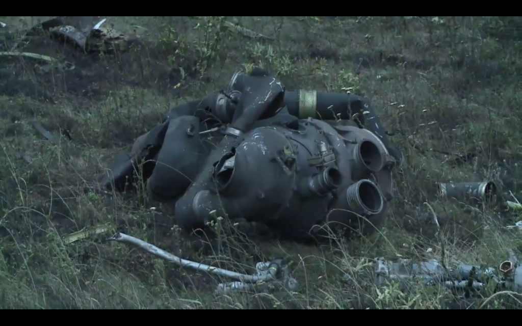 Parts of the wreckage from Malaysian Flight MH17.