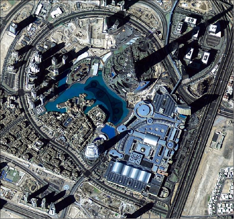 DubaiSat-2 image of Downtown Dubai 