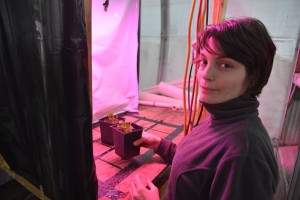 Lucie Poulet, greenhab officer of Crew 135 at MDRS