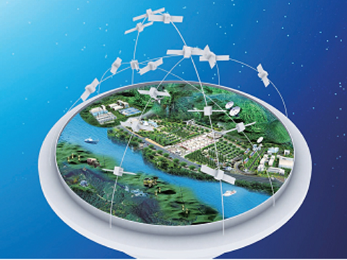 Beidou Satellite Navigation and Positioning System. - Credits: CNSA.